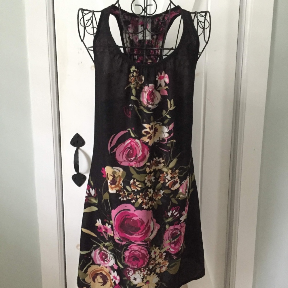 Reversible Black Floral Dress by Freelance